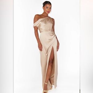 Show Me Your MuMu Champagne Luxe Jodie Dress size S, worn once.